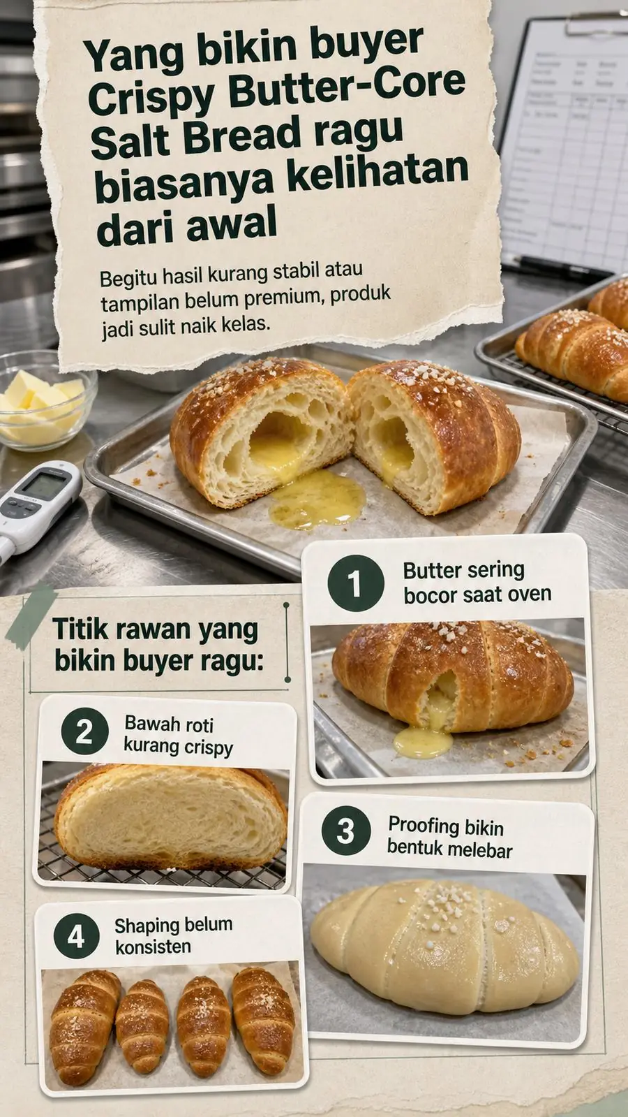 Crispy Butter-Core Salt Bread section 4