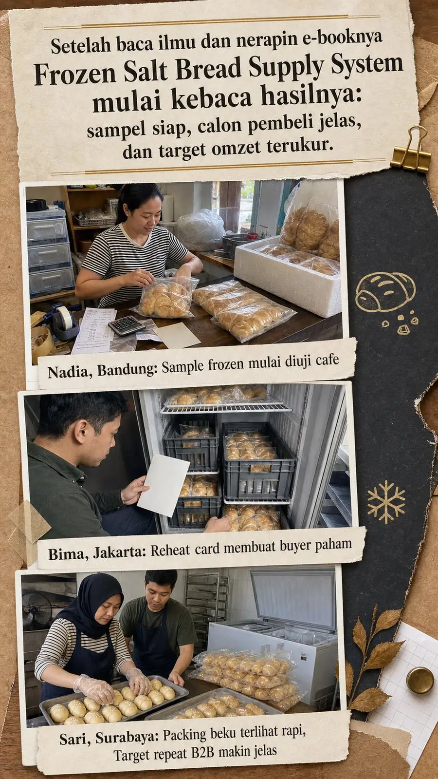 Frozen Salt Bread Supply System section 7