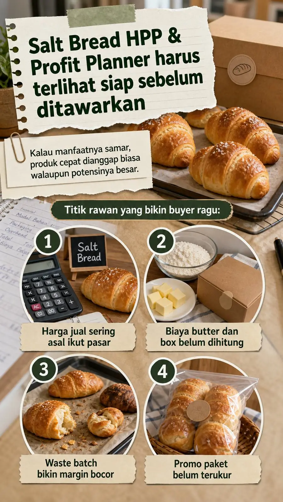 Salt Bread HPP & Profit Planner section 4